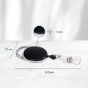 Afrolmechanisme met karabijnhaak en strip 10 stuks