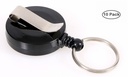 Afrolmechanisme met sleutelring zwart / 10 stuks