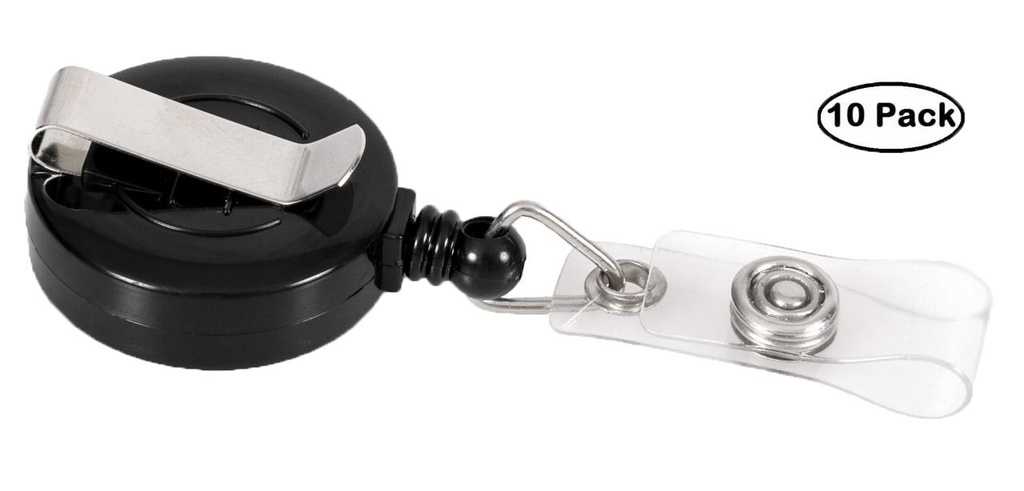 Afrolmechanisme met kunststof strip zwart / 10 stuks