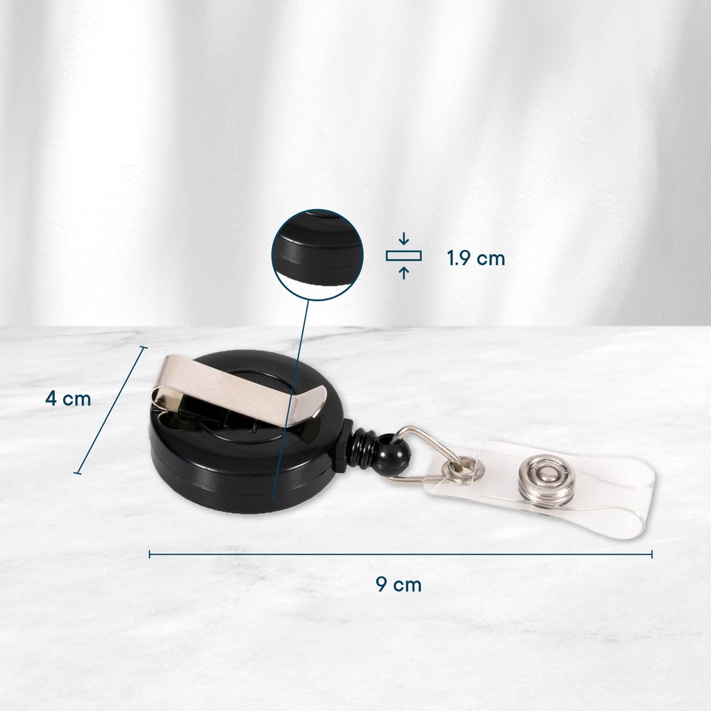 Afrolmechanisme met kunststof strip zwart / 10 stuks