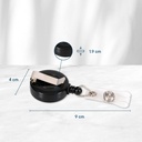 Afrolmechanisme met kunststof strip zwart / 10 stuks