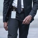 Afrolmechanisme met kunststof strip zwart / 10 stuks