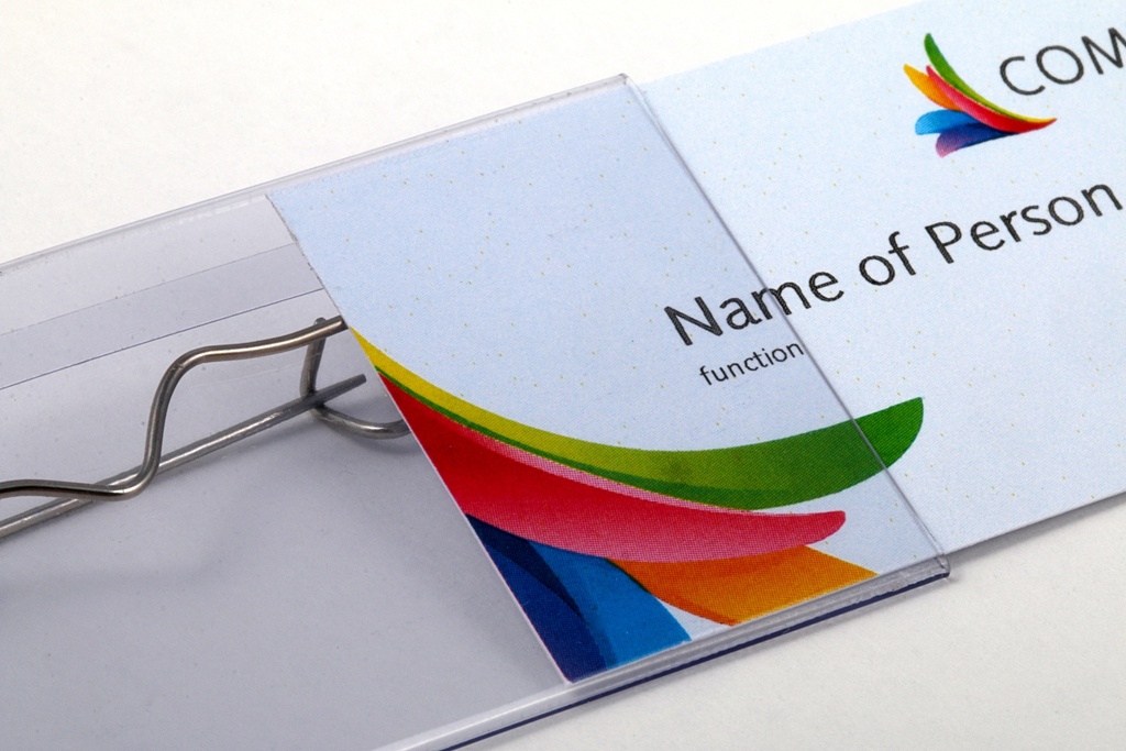 Badge speld 60 x 40 mm / 24 stuks