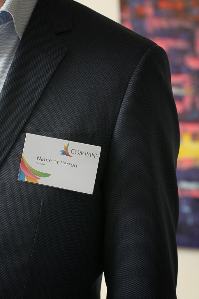 Badge speld 90 x 60 mm / 24 stuks