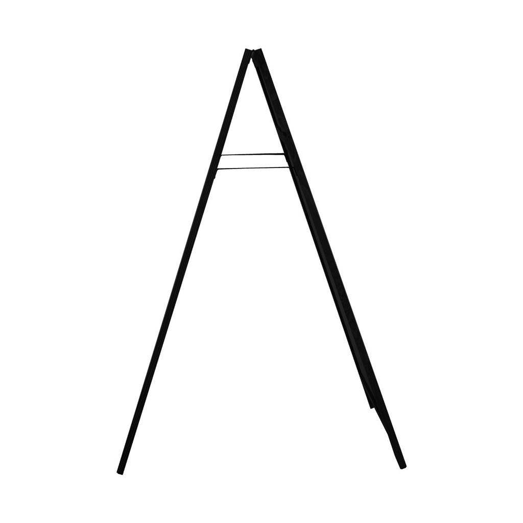 Krijt stoepbord Eco 66x128 cm met topbord zwart