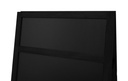Krijt stoepbord Eco 66x128 cm met topbord zwart