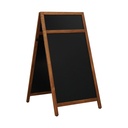 Krijt stoepbord Eco 66x128 cm met topbord natural