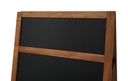 Krijt stoepbord Eco 66x128 cm met topbord natural