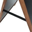 Krijt stoepbord Eco 66x128 cm met topbord natural