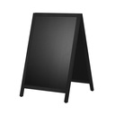 Krijt stoepbord DeLux 66x104 cm zwart
