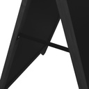 Krijt stoepbord DeLux 66x104 cm zwart