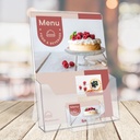 Folderbakje A4 + visitekaartbakje