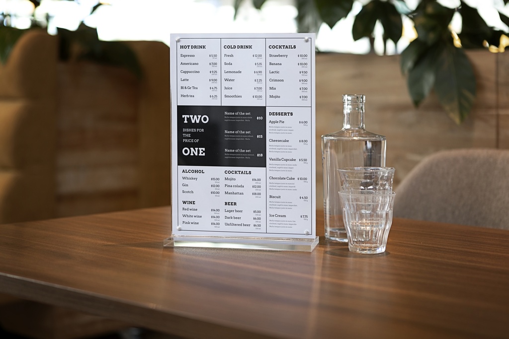 Kaarthouder "DuroLuxe"  T-standaard A4