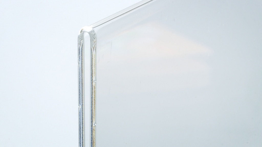 Kaarthouder T-standaard A5 acryl/aluminium