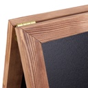 Krijt stoepbord DeLux 66x104 cm natural