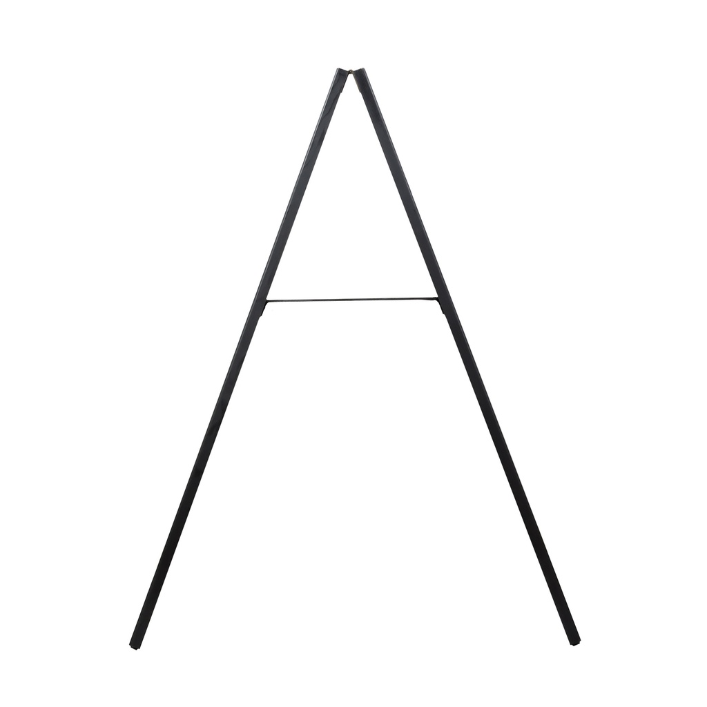 Krijt stoepbord DeLux 66x128 cm met topbord zwart