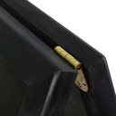 Krijt stoepbord DeLux 66x128 cm met topbord zwart