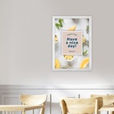 Kliklijst A2 25mm mat wit