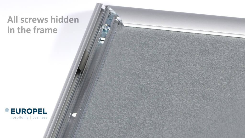 Kliklijst A2 25mm zilverkleurig