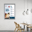 Kliklijst A2 25mm zilverkleurig