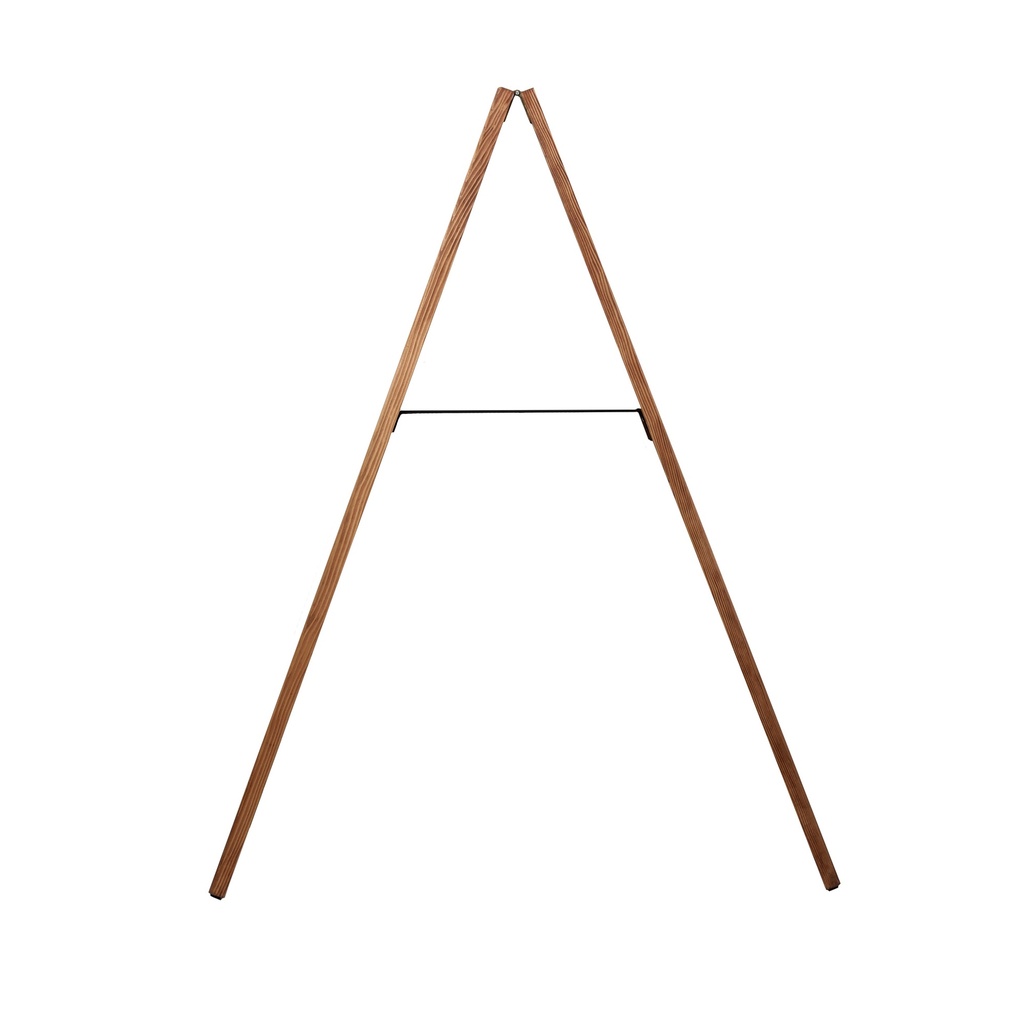Krijt stoepbord DeLux 66x128 cm met topbord natural