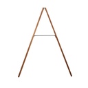 Krijt stoepbord DeLux 66x128 cm met topbord natural