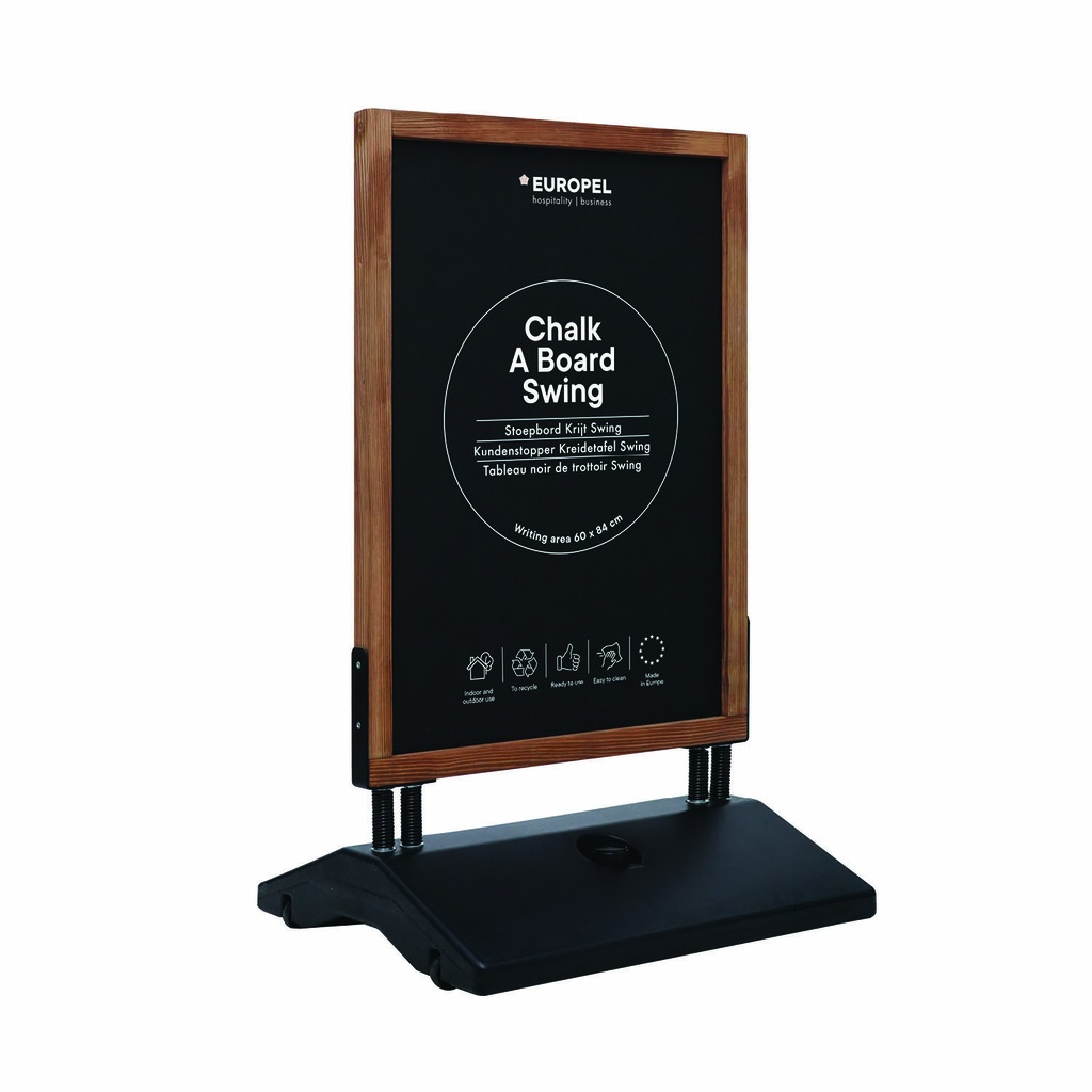 Krijt stoepbord Swing 70x100cm