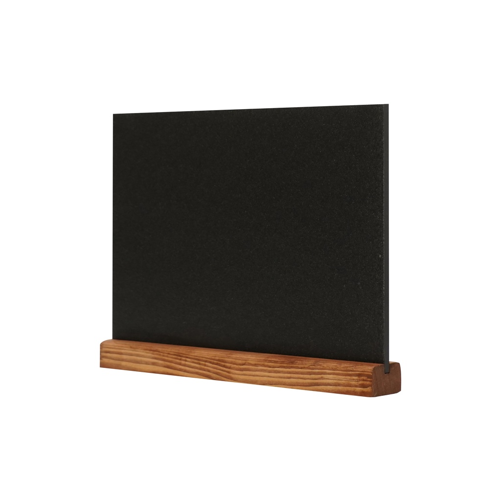 Krijtbord tafelmodel A4 liggend natuurlijke afwerking