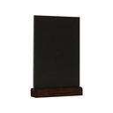 Krijtbord tafelmodel A5 staand zwart