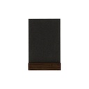 Krijtbord tafelmodel A6 staand zwart