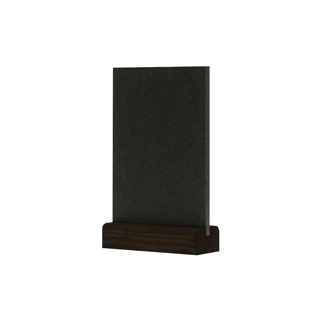 Krijtbord tafelmodel A6 staand zwart