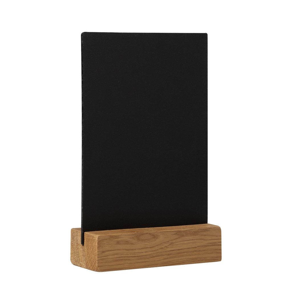 Krijtbord met houten voet A6