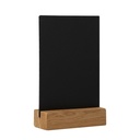 Krijtbord met houten voet A6