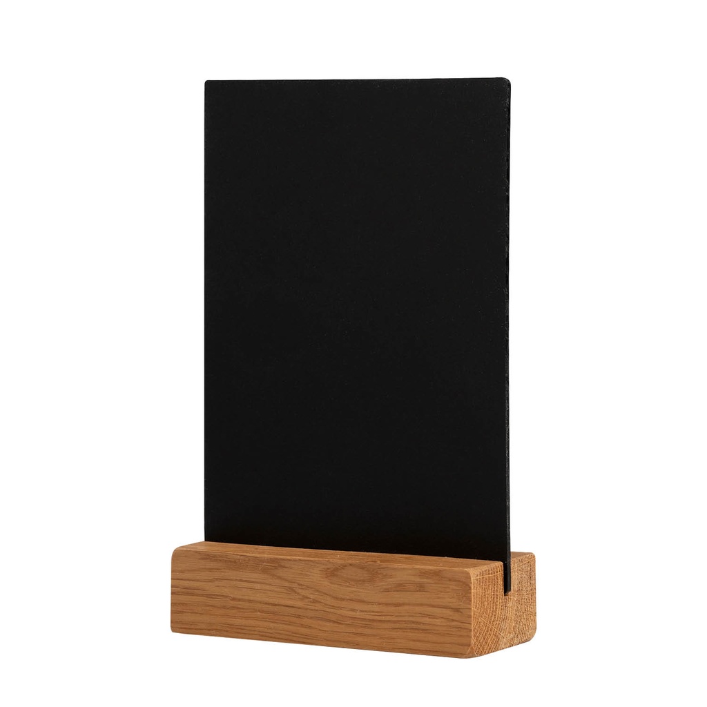 Krijtbord met houten voet A6