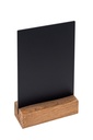 Krijtbord met houten voet A6