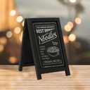 Krijtbord tafelmodel mini zwart (15x25 cm)