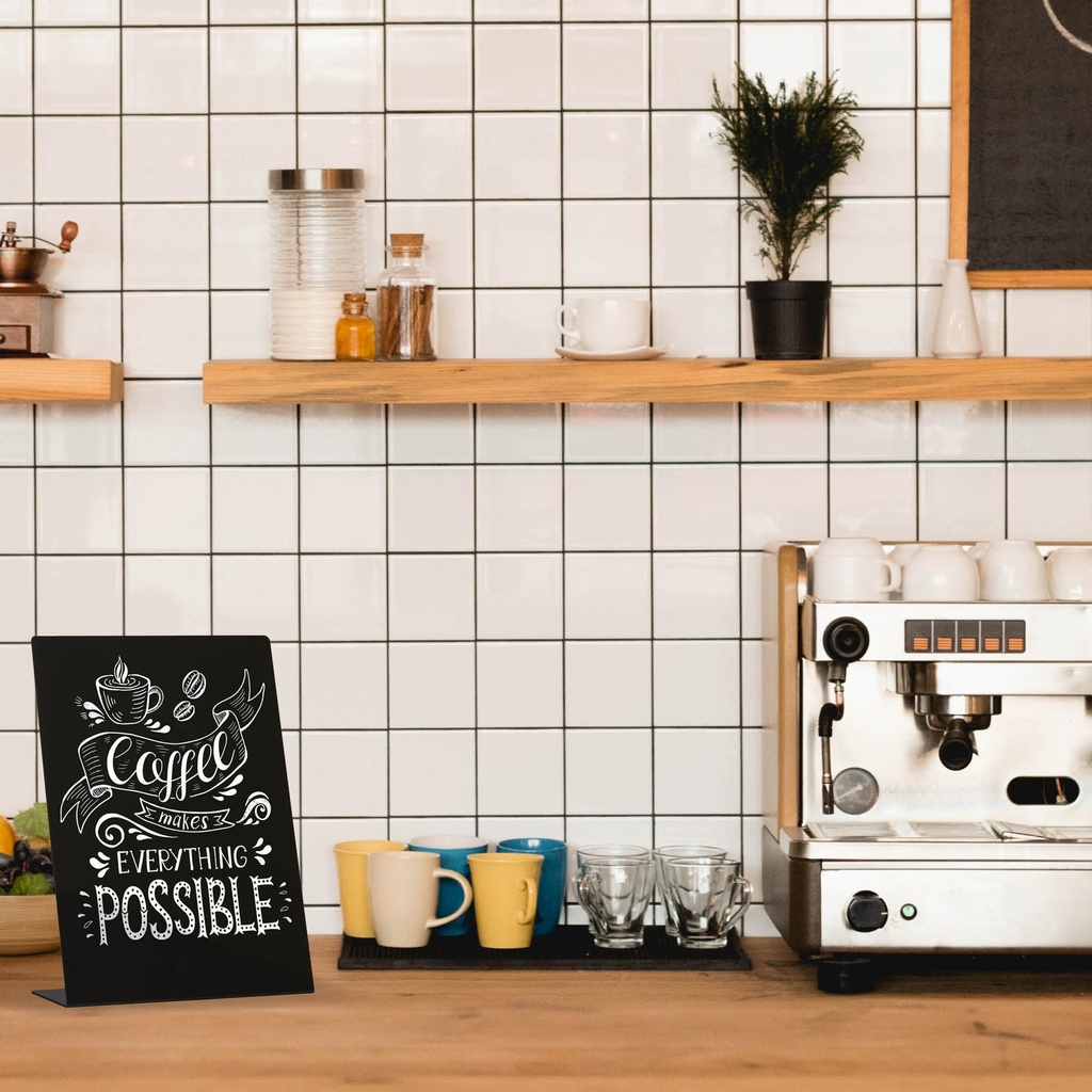 Krijtbord L-standaard A4