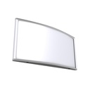 Deurbordje 21x10cm zilver