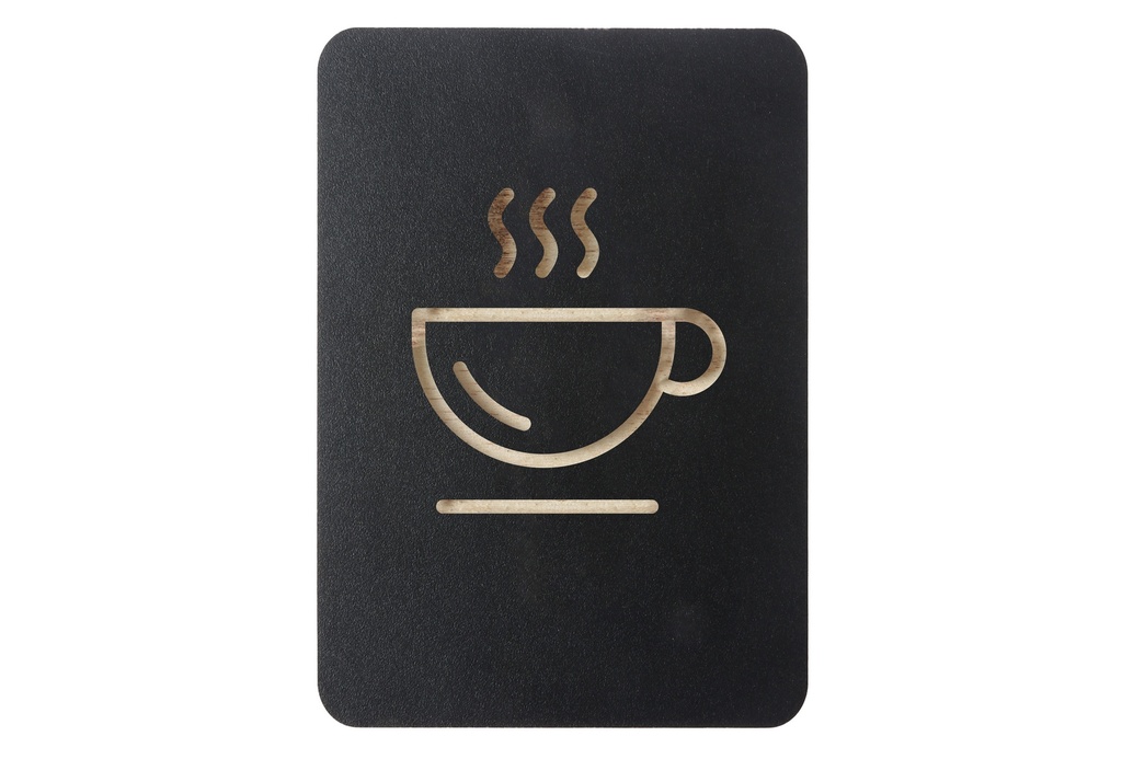 Pictogrambord zwart "koffie"