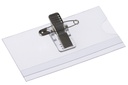 Badge clip + speld 75 x 40 mm / 24 stuks