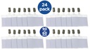 Badge strip + clip 90 x 60 mm / 24 stuks