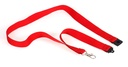 Badgekoord rood 10 stuks