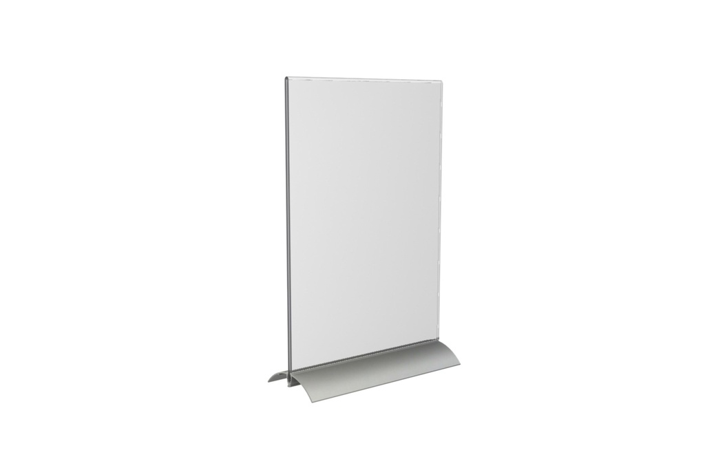 Kaarthouder T-standaard A4 acryl/aluminium