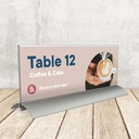 Tafelnaambordje 105x297mm acryl/aluminium
