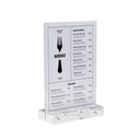 Kaarthouder A4 Polystone wit