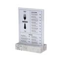 Kaarthouder A5 Polystone wit