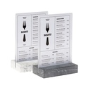 Kaarthouder A5 Polystone wit