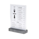 Kaarthouder A4 Polystone antraciet