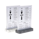Kaarthouder A4 Polystone antraciet
