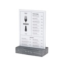 Kaarthouder A5 Polystone antraciet